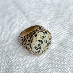 Madewell Round Speckled Ring
